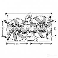 Вентилятор радиатора PRASCO vn7505 Volkswagen Transporter (T4) 4 Грузовик 2.5 Syncro 110 л.с. 1992 – 2003 VG915F0 02 4KRER3L