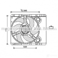 Вентилятор радиатора PRASCO ft7577 8 DDSGO Fiat Multipla (186) 1 Минивэн 1.9 JTD (186AxE1A) 120 л.с. 2002 – 2010 4045385171262