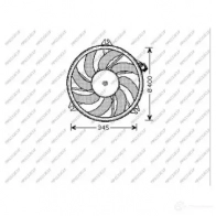 Вентилятор радиатора PRASCO PG009F001 1437740058 Q 3Z5Q
