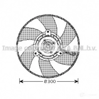 Вентилятор радиатора PRASCO S T031F001 Volkswagen Caddy (9K9A) 2 Фургон 1.9 SDI 64 л.с. 1995 – 2004 COYDBV vn7517