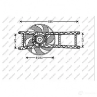 Вентилятор радиатора PRASCO FT122F001 AVUT 46 Fiat Panda (169) 2 Хэтчбек 1.2 (169AxF2A. 169AxF1A) 69 л.с. 2010 – 2013