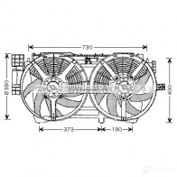 Вентилятор радиатора PRASCO W2G 90 4045385091096 Renault Laguna 1 (B56, K56) 1994 – 2001 rt7530