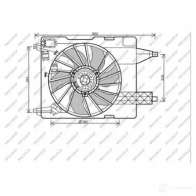 Вентилятор радиатора PRASCO T KKIW Renault Megane (EM) 2 Кабриолет 2.0 16V Turbo 163 л.с. 2004 – 2009 RN032F001