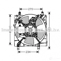 Вентилятор радиатора PRASCO Y3 ACZ mt7509 Mitsubishi Galant 8 (EA2A) Седан 4045385089482