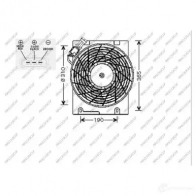 Вентилятор радиатора PRASCO Opel Astra (G) 2 Универсал 1.4 16V (F35) 90 л.с. 1998 – 2004 OP017F001 9 SQXYY