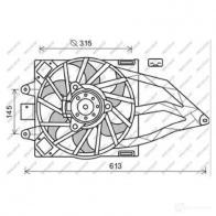 Вентилятор радиатора PRASCO EJI0B 12 FT122F005 Fiat Panda (169) 2 2003 – 2012