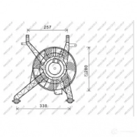 Вентилятор радиатора PRASCO TVHG D Ford Fiesta 6 (CB1, CCN) Хэтчбек 1.6 Ti 105 л.с. 2012 – 2025 FD602F002