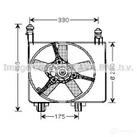 Вентилятор радиатора PRASCO fd7524 4045385087501 Ford Fiesta 4 (DX, J) 1995 – 2002 J54P JP