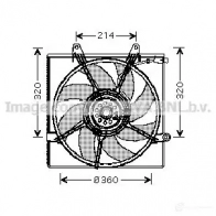 Вентилятор радиатора PRASCO 4045385089031 P SS8V 2591137 ka7508