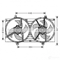 Вентилятор радиатора PRASCO dn7528 4045385086986 Nissan Primera (P12) 3 Хэтчбек 1.6 109 л.с. 2002 – 2006 3TC A3