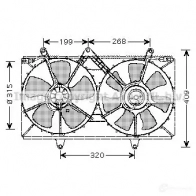 Вентилятор радиатора PRASCO DW V4QQ 4045385091904 2606958 to7521