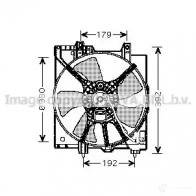 Вентилятор радиатора PRASCO 3X8E RO 4045385091331 Subaru Impreza (GC) 1 Седан 2.0 i AWD (GC7) 115 л.с. 1995 – 2000 su7506