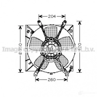Вентилятор радиатора PRASCO 4045385089451 Mitsubishi Galant 7 (E52A) Хэтчбек 1.8 (E52A) 116 л.с. 1994 – 1996 mt7506 11V 8JG