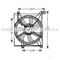 Вентилятор радиатора PRASCO 3BJ TVQW 4045385089079 ka7512 Kia Cerato (LD) 1 Седан 1.6 105 л.с. 2004 – 2009