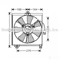 Вентилятор радиатора PRASCO 4045385092130 Toyota RAV4 NROD GHE to7546