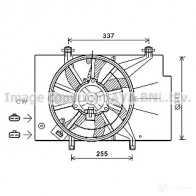 Вентилятор радиатора PRASCO fd7559 AYIPO9 FD344F 004 Ford B-Max 1 (CB2, B232) 2012 – 2017