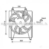 Вентилятор радиатора PRASCO hy7544 4045385174980 23 3ZO7 Hyundai Santa Fe (CM) 2 Кроссовер 2.7 V6 GLS 4x4 189 л.с. 2006 – 2009