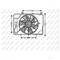 Вентилятор радиатора PRASCO HK F84X 1437739916 ME025F001