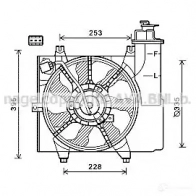 Вентилятор радиатора PRASCO Kia Picanto ka7531 JCM8Q 0J 4045385176724