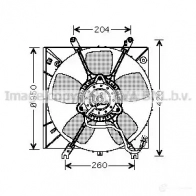 Вентилятор радиатора PRASCO Mitsubishi Galant 7 (E52A) Хэтчбек 1.8 (E52A) 116 л.с. 1994 – 1996 4045385089468 8TNNJ 5 mt7507