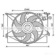 Вентилятор радиатора PRASCO Mercedes S-Class (W221) 3 Седан 3.5 S 400 Hybrid (2295. 2295) 279 л.с. 2009 – 2013 S8M9MQ K 4045385205097 ms7670
