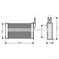 Радиатор печки, теплообменник PRASCO Ford Scorpio 2 (FE, GFR, GGR) Универсал 4045385018963 fd6098 8 ZKOY