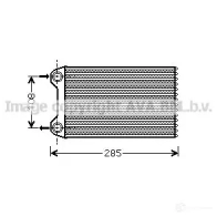 Радиатор печки, теплообменник PRASCO aia6223 2574741 2YF3X AD020H 001