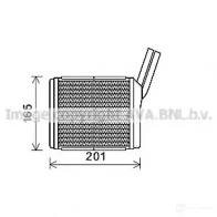 Радиатор печки, теплообменник PRASCO ZEP3YU 6 Opel Frontera (B) 2 1998 – 2004 4045385167548 ol6551