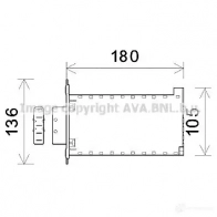 Радиатор печки, теплообменник PRASCO al6141 IFTWP W 2574965 4045385196630