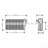 Радиатор печки, теплообменник PRASCO pea6356 S92S C Citroen C3 1 (FC, PF1) Хэтчбек 1.1 i 60 л.с. 2002 – 2025 4045385214976