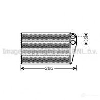 Радиатор печки, теплообменник PRASCO Renault Scenic 2 (JM) 2003 – 2009 RN 032H001 rta6354 SU42F