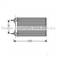 Радиатор печки, теплообменник PRASCO AD022H00 2 7CKWP5 Audi A4 (B7) 3 Седан 1.6 102 л.с. 2004 – 2008 aia6254