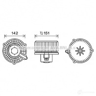 Радиатор печки, теплообменник PRASCO S VCYCE6 ft6476 1438011078 - Изображение 2
