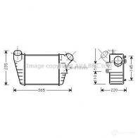 Интеркулер PRASCO 4045385226005 Volkswagen New Beetle (9C1, 1C1) 1 Хэтчбек 1.9 TDI 90 л.с. 1998 – 2004 ODQQL C vn4182