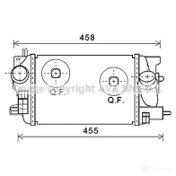 Интеркулер PRASCO Opel Meriva (B) 2 Минивэн 1.3 CDTI (75) 75 л.с. 2010 – 2013 ola4593 MJDU3 OP354N 002