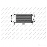 Интеркулер PRASCO CI424N003 Peugeot 307 1 (3AC, PF2) Хэтчбек 1.6 HDi 90 л.с. 2005 – 2024 PUN4D LT