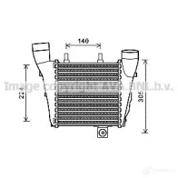 Интеркулер PRASCO 4045385167630 Audi A8 (D4) 3 Седан 4.2 Tdi Quattro 351 л.с. 2009 – 2014 ai4320 9R3 W7