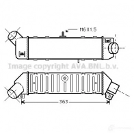 Интеркулер PRASCO Seat Ibiza (6K) 2 1993 – 2002 4045385228751 YYT IZ6A vna4162