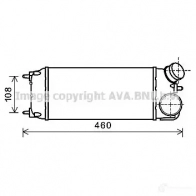 Интеркулер PRASCO 2RGMP fda4476 Ford Fiesta 6 (CB1, CCN) 2008 – 2017 FD 344N001