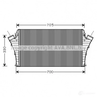 Интеркулер PRASCO sb4068 SA 015N002 5KQ4KC 2604472