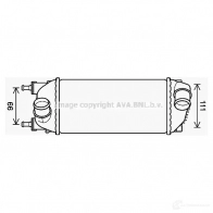 Интеркулер PRASCO 4045385217724 XWTM 3N ft4459 Fiat 500 (312) 1 Хэтчбек