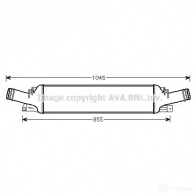 Интеркулер PRASCO AD0 34N001 ai4302 Audi A6 (C6) 3 Универсал 2.7 Tdi 163 л.с. 2005 – 2011 ALXDRWS