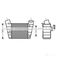 Интеркулер PRASCO Audi A3 (8L1) 1 Хэтчбек 1.8 S3 Quattro 224 л.с. 2001 – 2003 ai4208 AD0 16N005 R6MTD2