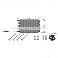 Масляный радиатор двигателя PRASCO pe3424 HB558D 2 1437678125 - Изображение 3