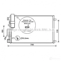 Масляный радиатор двигателя PRASCO T92Y J da3017 1437678043 - Изображение 2