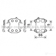 Масляный радиатор двигателя PRASCO vn3388 N9 X6W Seat Ibiza (6J5, 6P1) 4 Хэтчбек 1.2 TDI 75 л.с. 2010 – наст. время 4045385225750