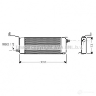 Масляный радиатор двигателя PRASCO ol3258 4045385033157 Opel Astra (G) 2 Седан 2.2 16V (F69) 147 л.с. 2001 – 2005 0U 0AU