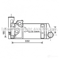 Масляный радиатор замедлителя PRASCO mn3083 Nissan Qashqai 4045385188963 SHXBO S