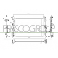 Радиатор охлаждения двигателя PRASCO OP036R002 Opel Corsa (E) 5 2014 – 2019 F92O GP