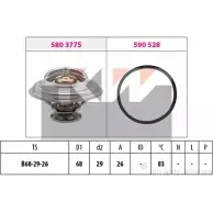 Термостат ож KW 580 377 EPS 1.880.377 3304426 FACET 7.8377